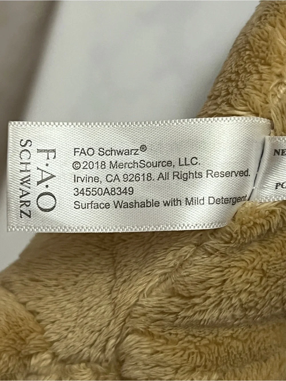 FAO Schwarz Tan Puppy Dog Plush Stuffed Animal 8” 2018